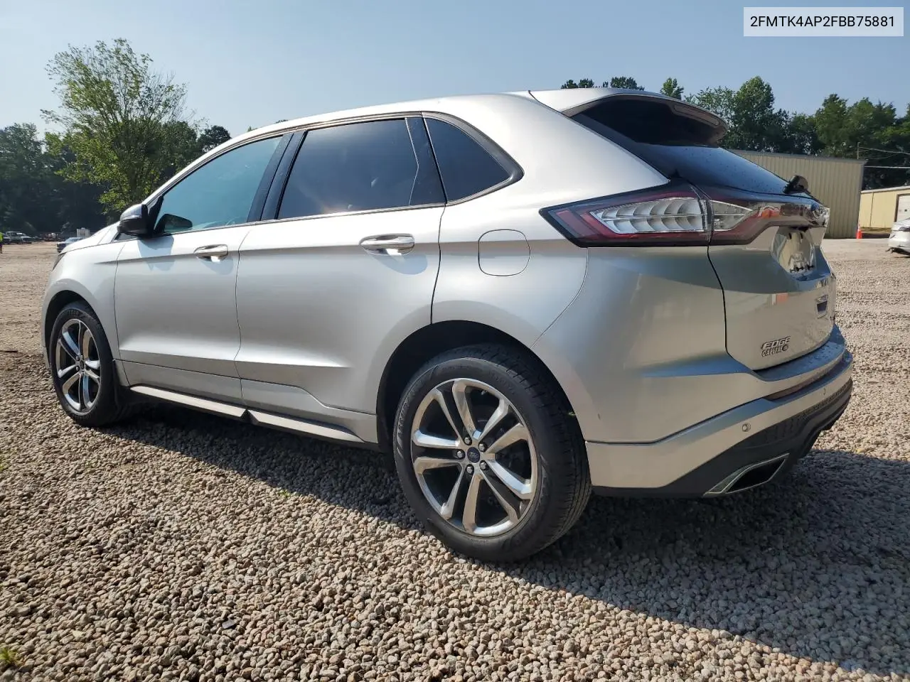 2015 Ford Edge Sport VIN: 2FMTK4AP2FBB75881 Lot: 62394445
