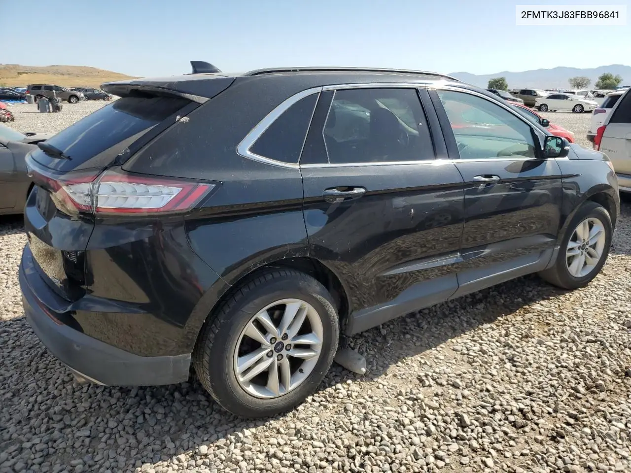 2015 Ford Edge Sel VIN: 2FMTK3J83FBB96841 Lot: 62941105
