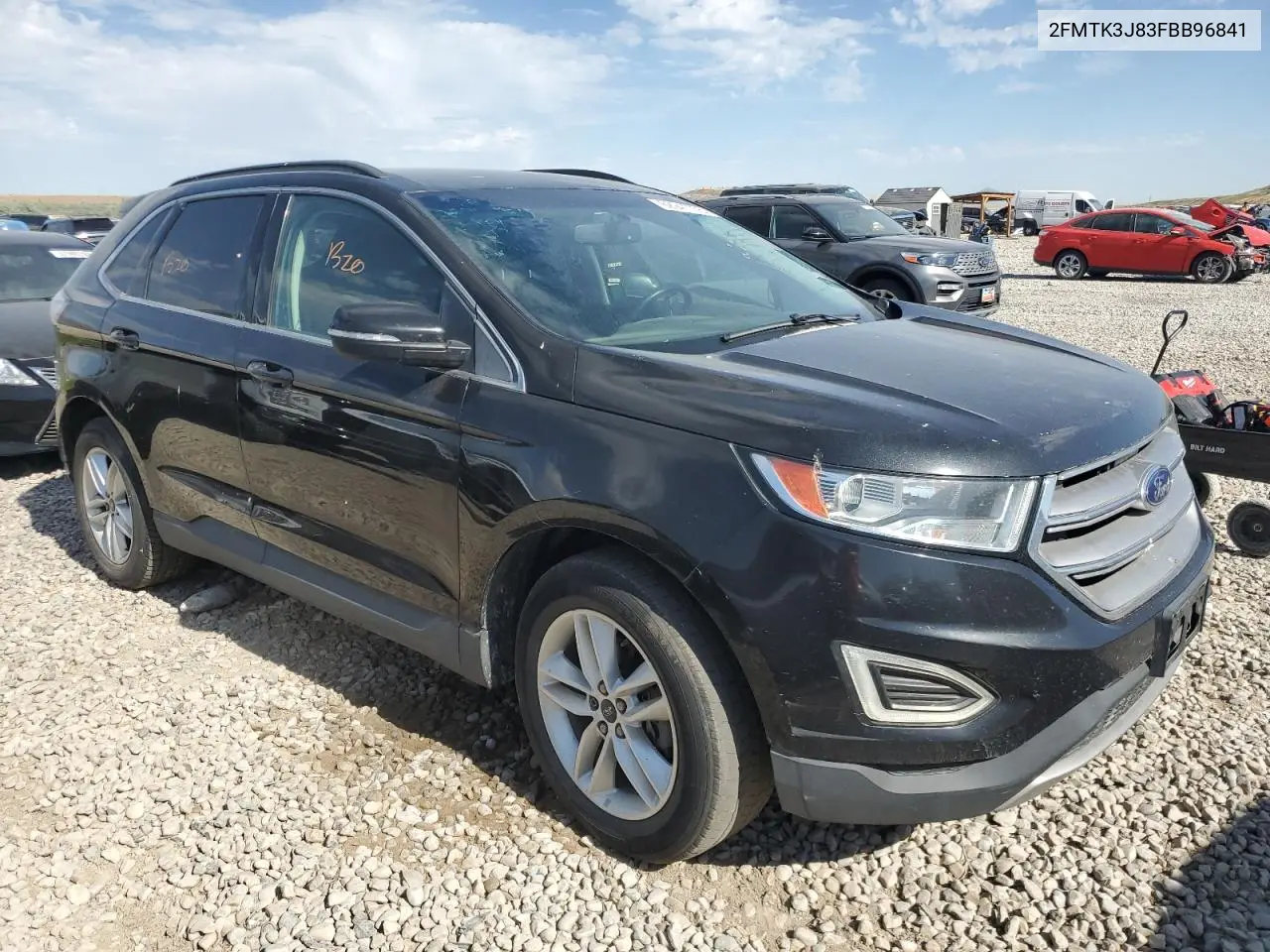 2015 Ford Edge Sel VIN: 2FMTK3J83FBB96841 Lot: 62941105
