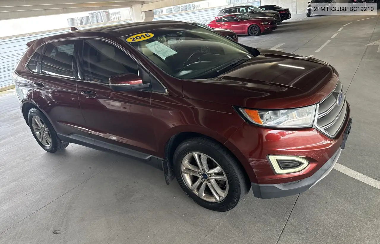 2015 Ford Edge Sel VIN: 2FMTK3J88FBC19210 Lot: 63209245