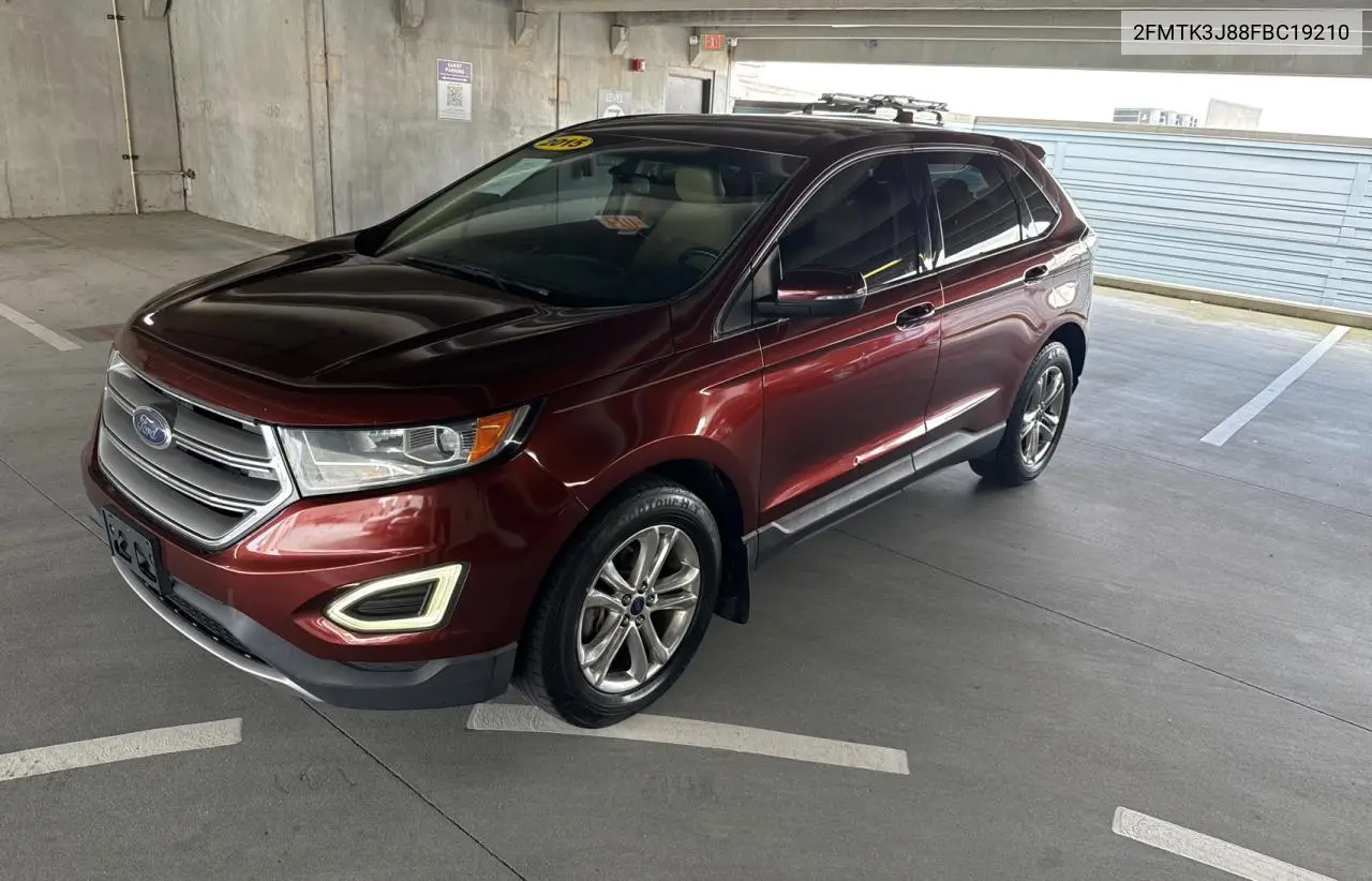 2015 Ford Edge Sel VIN: 2FMTK3J88FBC19210 Lot: 63209245