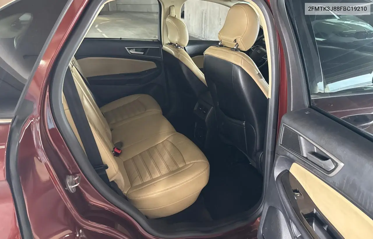2015 Ford Edge Sel VIN: 2FMTK3J88FBC19210 Lot: 63209245