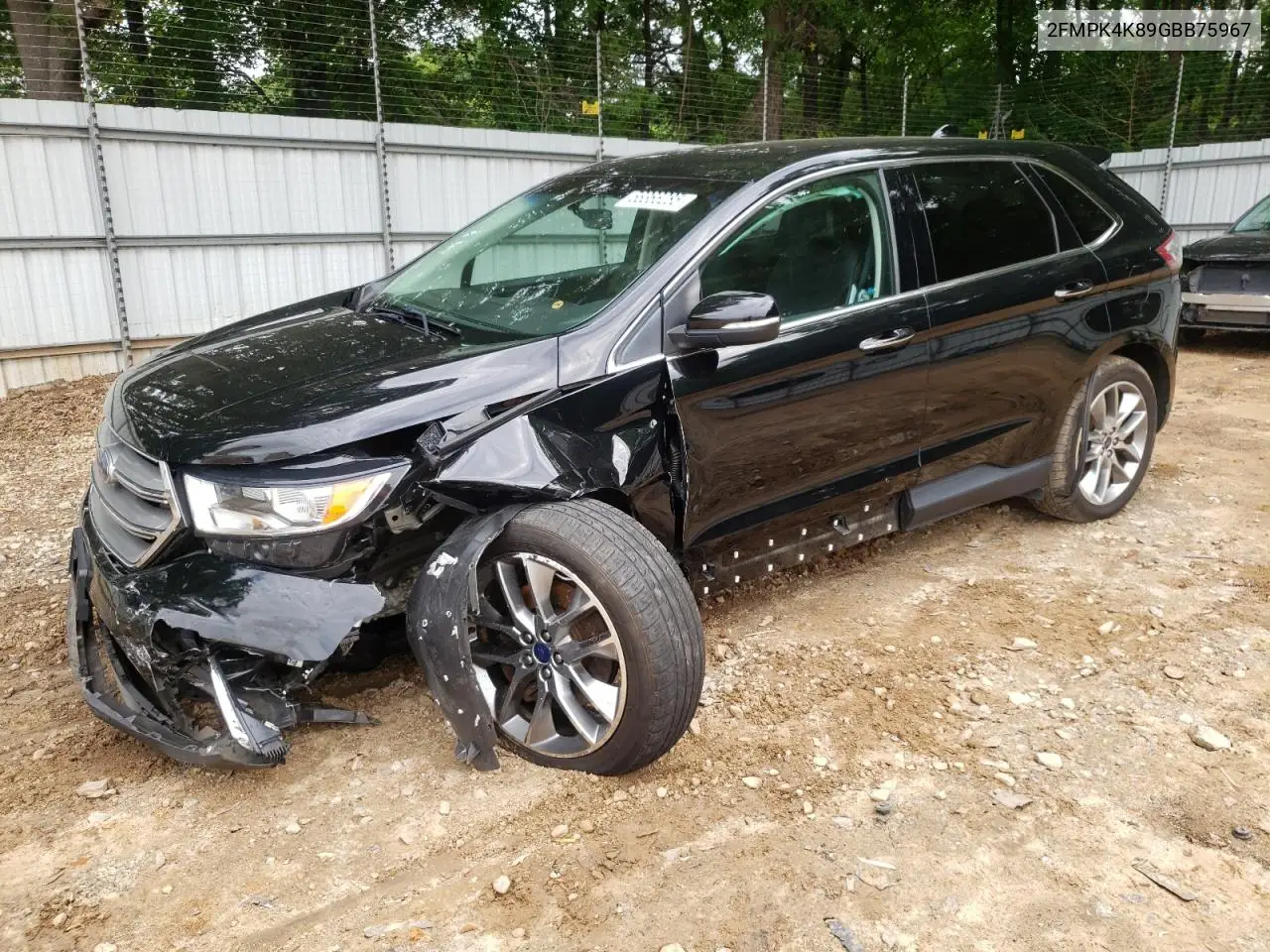 2016 Ford Edge Titanium VIN: 2FMPK4K89GBB75967 Lot: 56366285