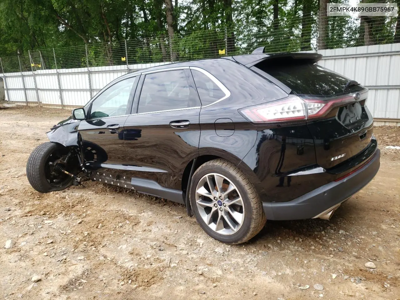 2016 Ford Edge Titanium VIN: 2FMPK4K89GBB75967 Lot: 56366285