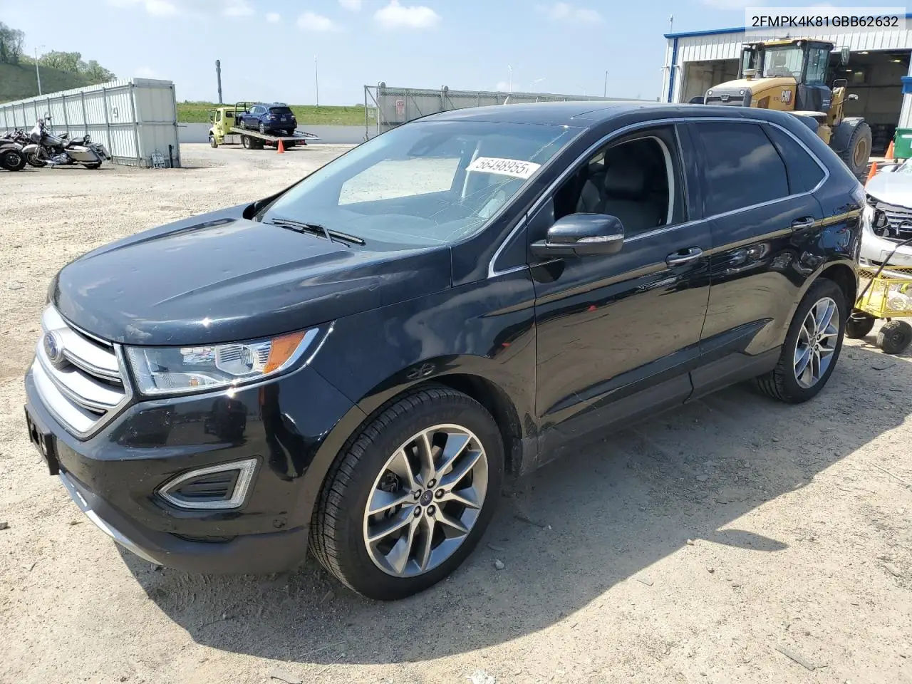 2016 Ford Edge Titanium VIN: 2FMPK4K81GBB62632 Lot: 56498955