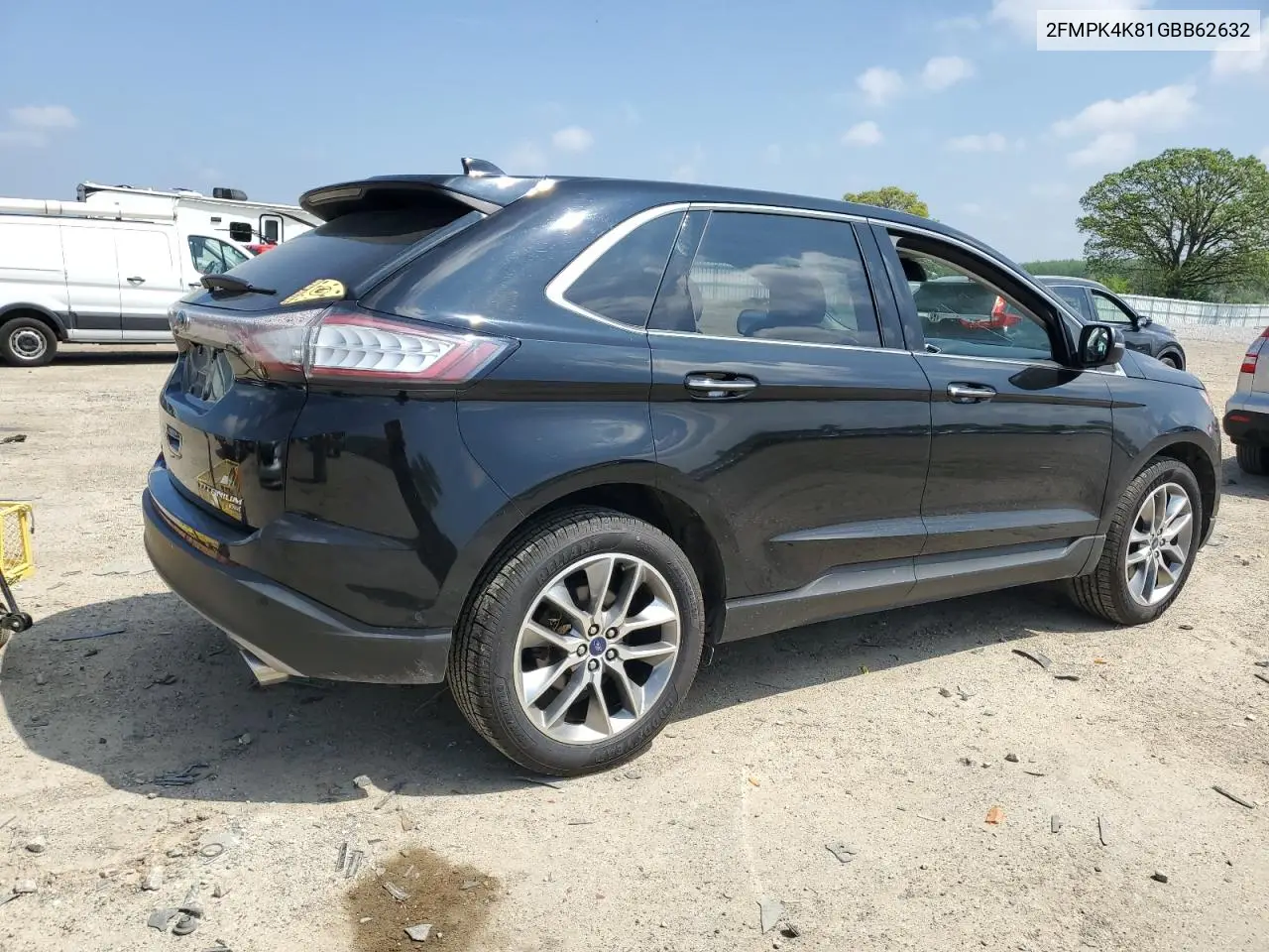 2016 Ford Edge Titanium VIN: 2FMPK4K81GBB62632 Lot: 56498955