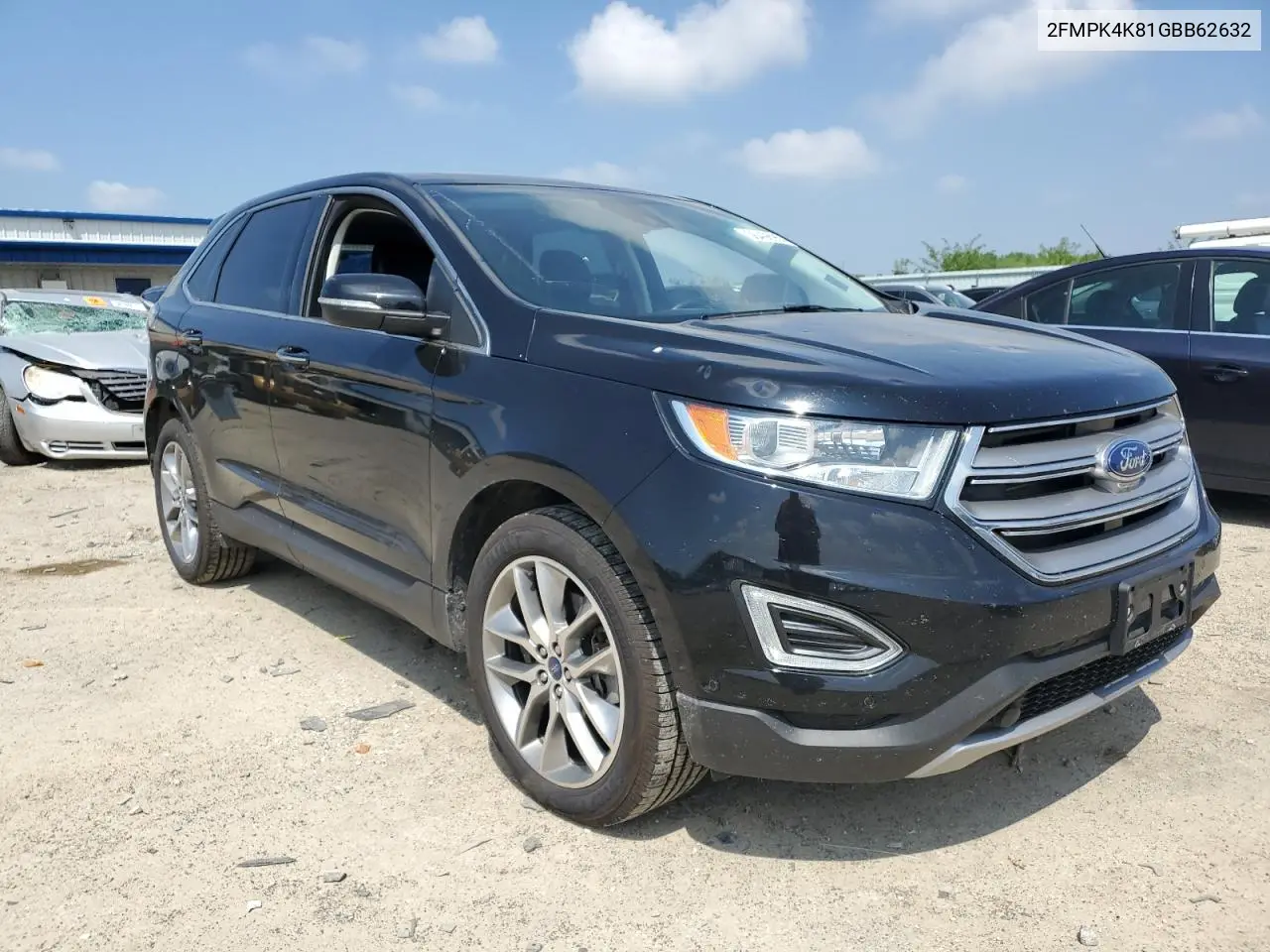 2016 Ford Edge Titanium VIN: 2FMPK4K81GBB62632 Lot: 56498955