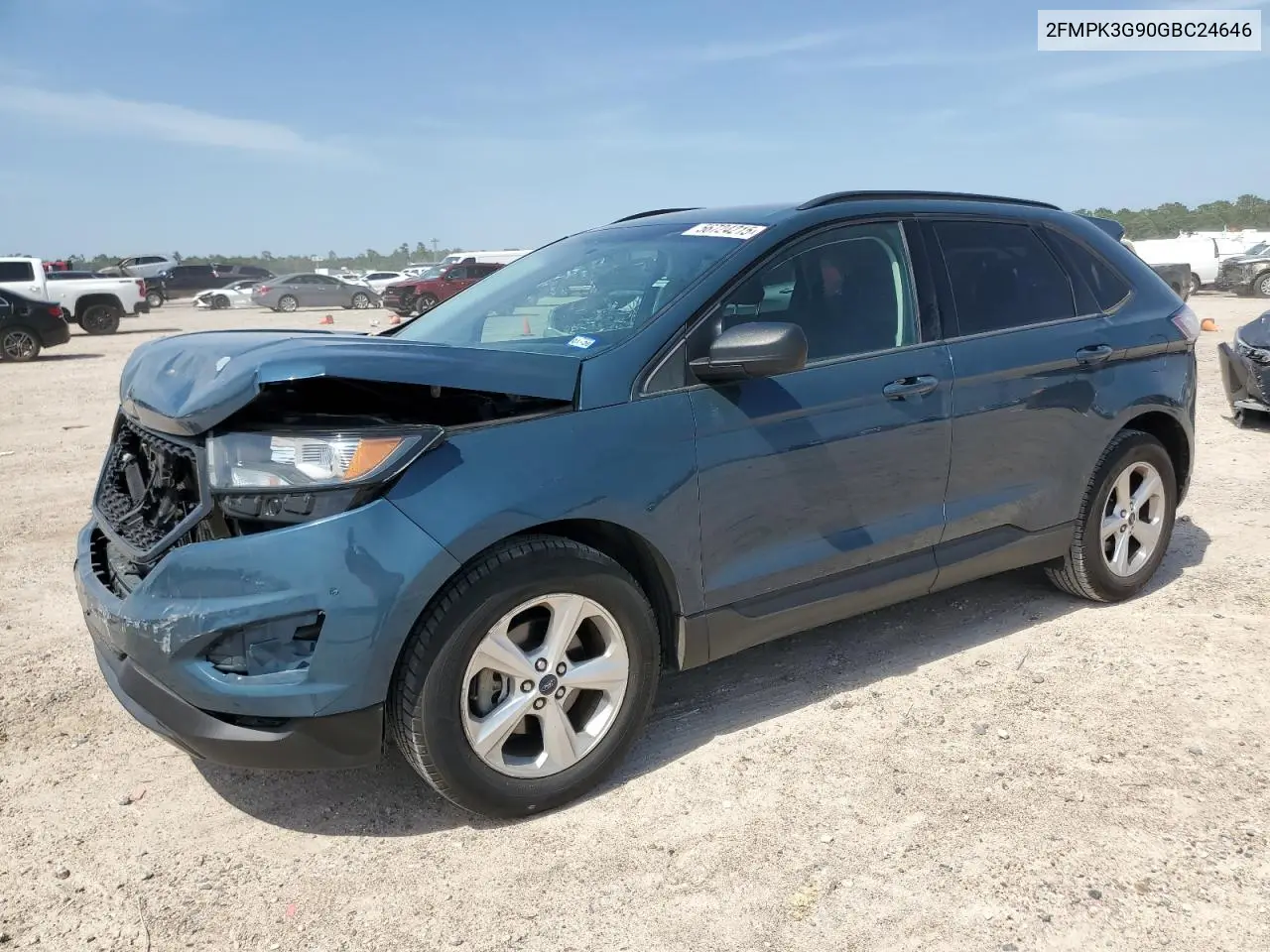 2016 Ford Edge Se VIN: 2FMPK3G90GBC24646 Lot: 56724215
