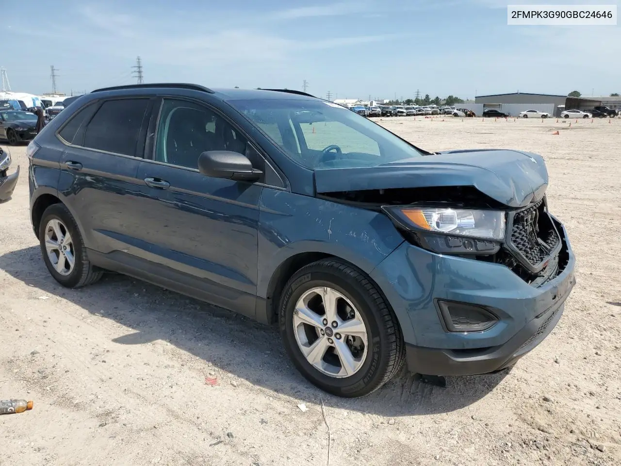2016 Ford Edge Se VIN: 2FMPK3G90GBC24646 Lot: 56724215