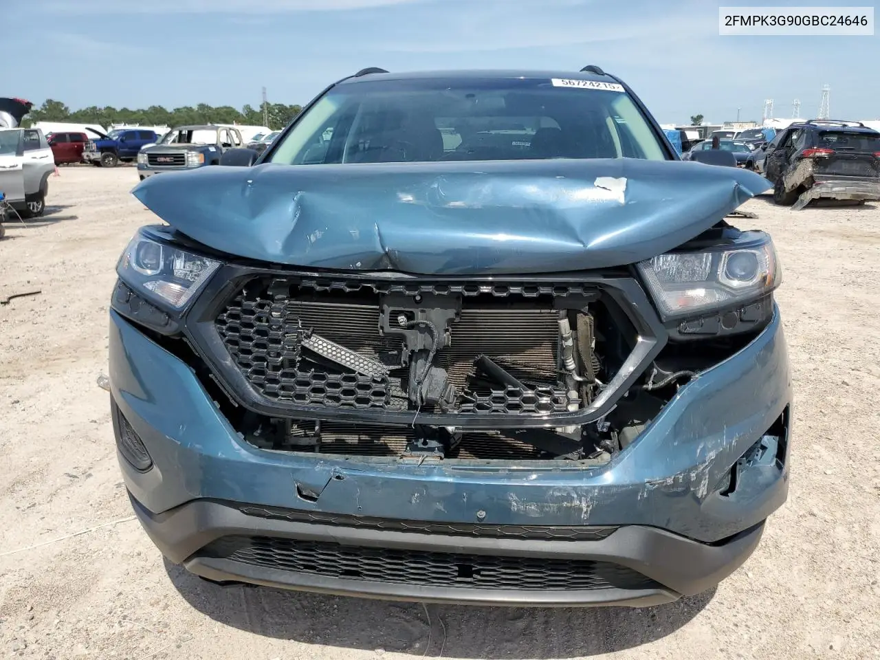 2016 Ford Edge Se VIN: 2FMPK3G90GBC24646 Lot: 56724215