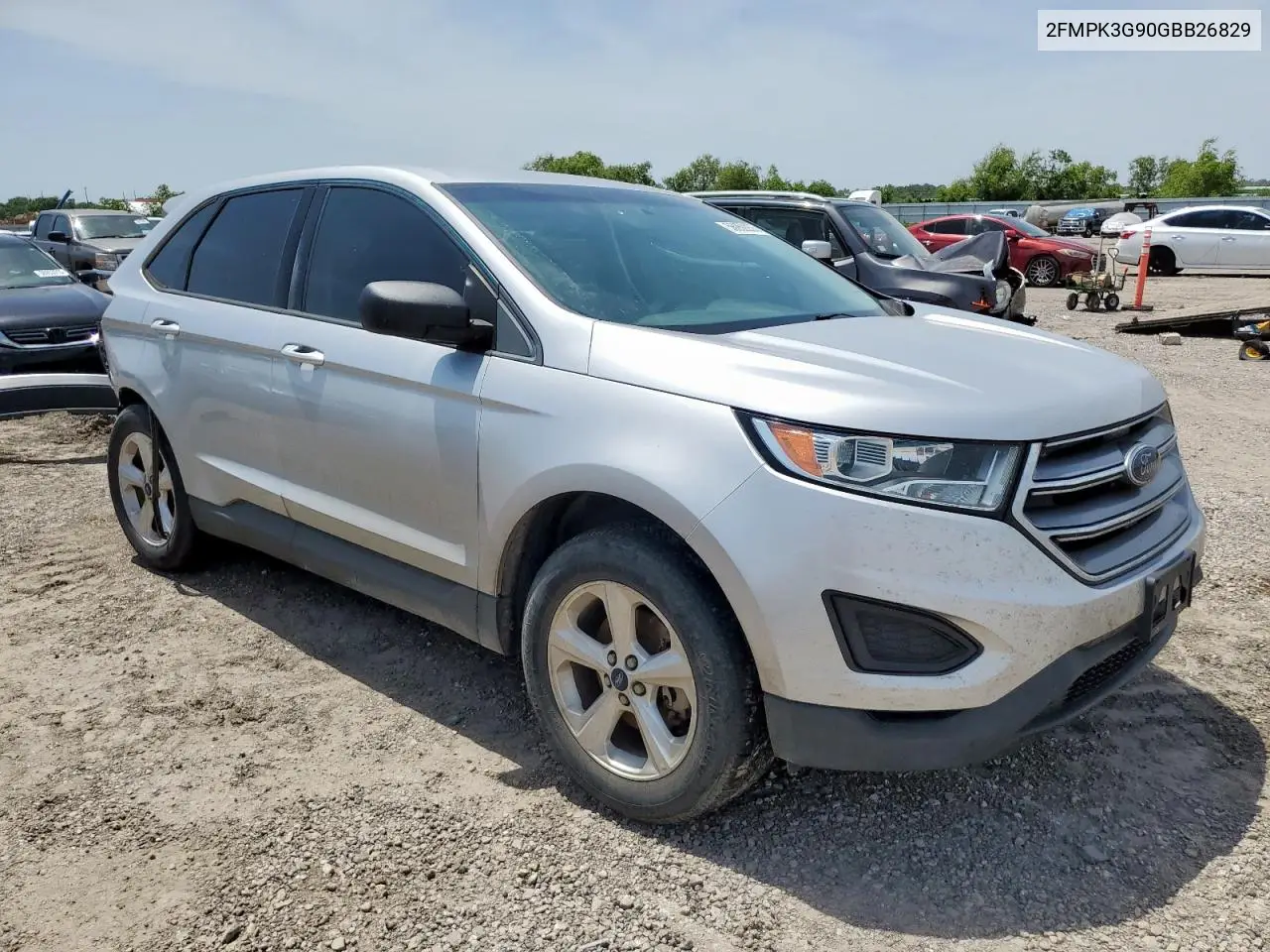 2016 Ford Edge Se VIN: 2FMPK3G90GBB26829 Lot: 56959255