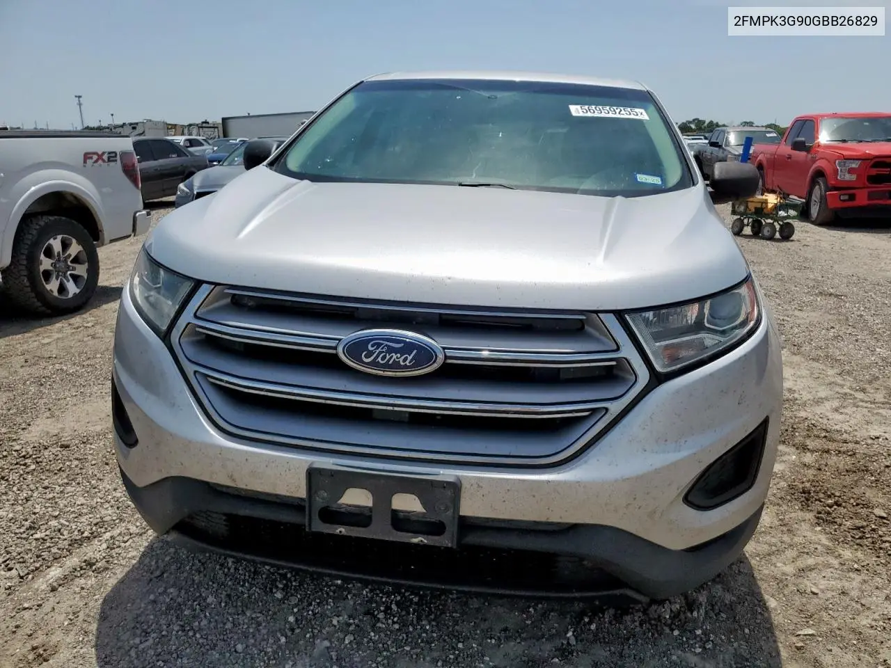 2016 Ford Edge Se VIN: 2FMPK3G90GBB26829 Lot: 56959255