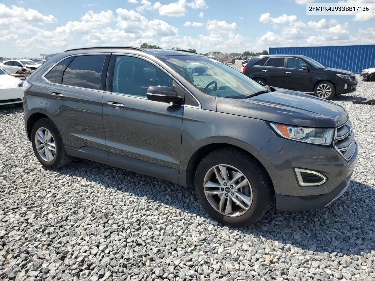 2016 Ford Edge Sel VIN: 2FMPK4J93GBB17136 Lot: 57167815