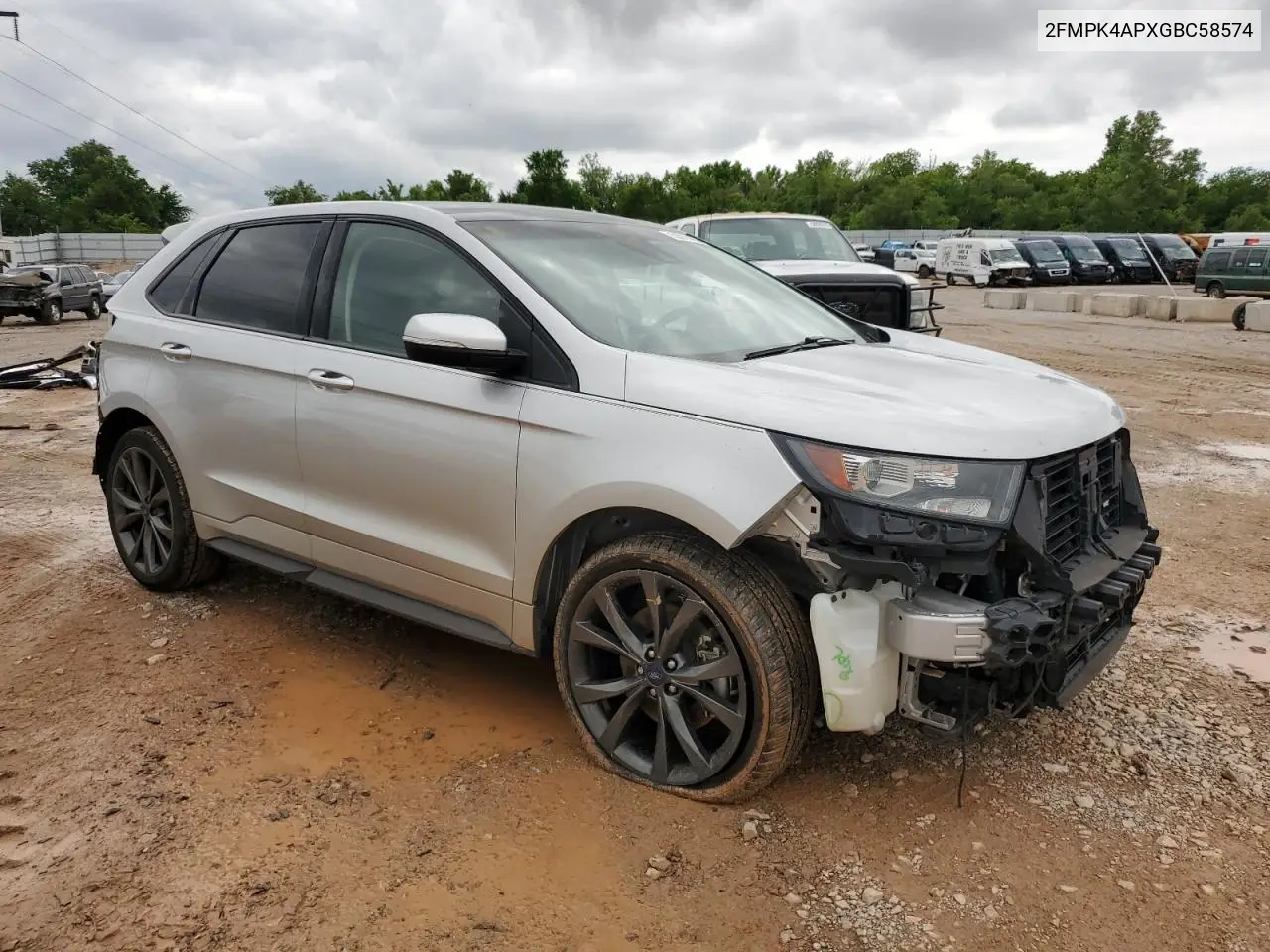 2016 Ford Edge Sport VIN: 2FMPK4APXGBC58574 Lot: 58312465