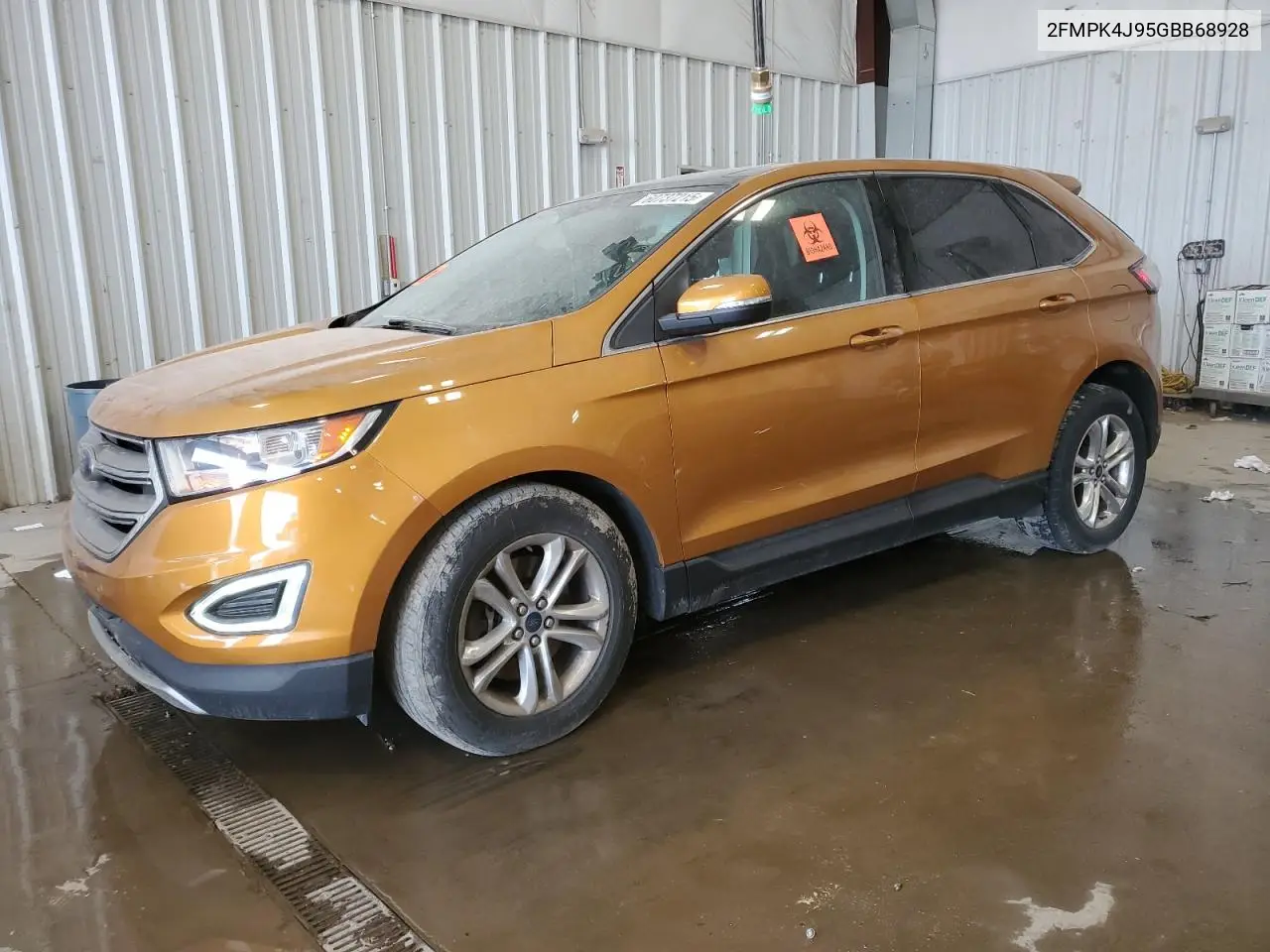 2016 Ford Edge Sel VIN: 2FMPK4J95GBB68928 Lot: 60737215