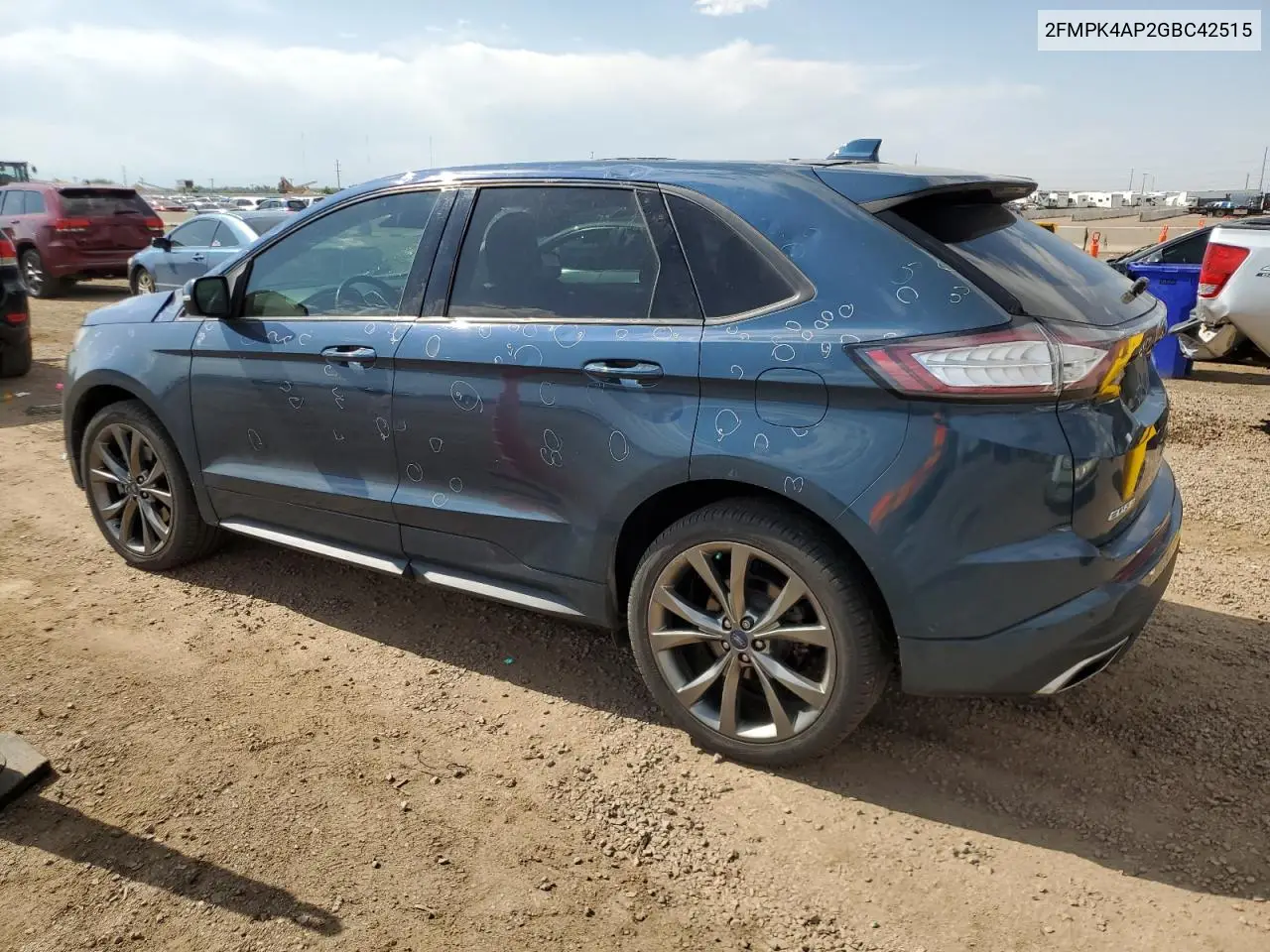 2016 Ford Edge Sport VIN: 2FMPK4AP2GBC42515 Lot: 62829465