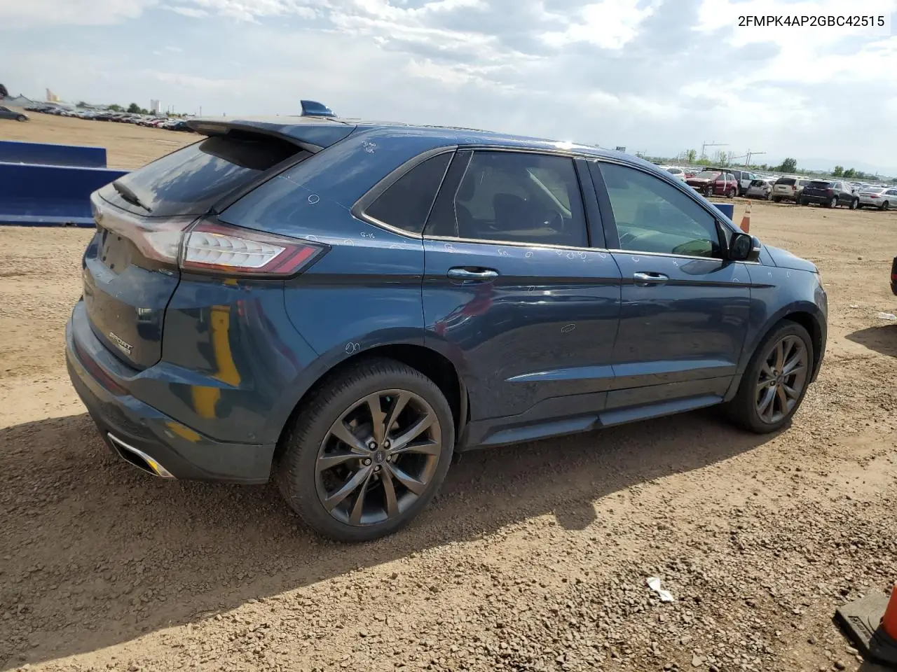 2016 Ford Edge Sport VIN: 2FMPK4AP2GBC42515 Lot: 62829465
