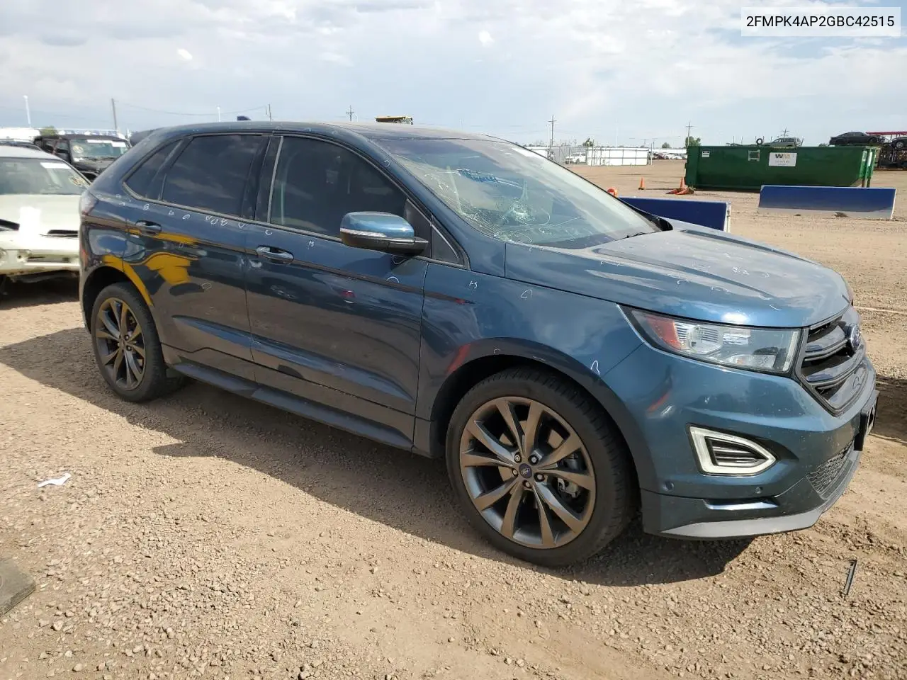 2016 Ford Edge Sport VIN: 2FMPK4AP2GBC42515 Lot: 62829465