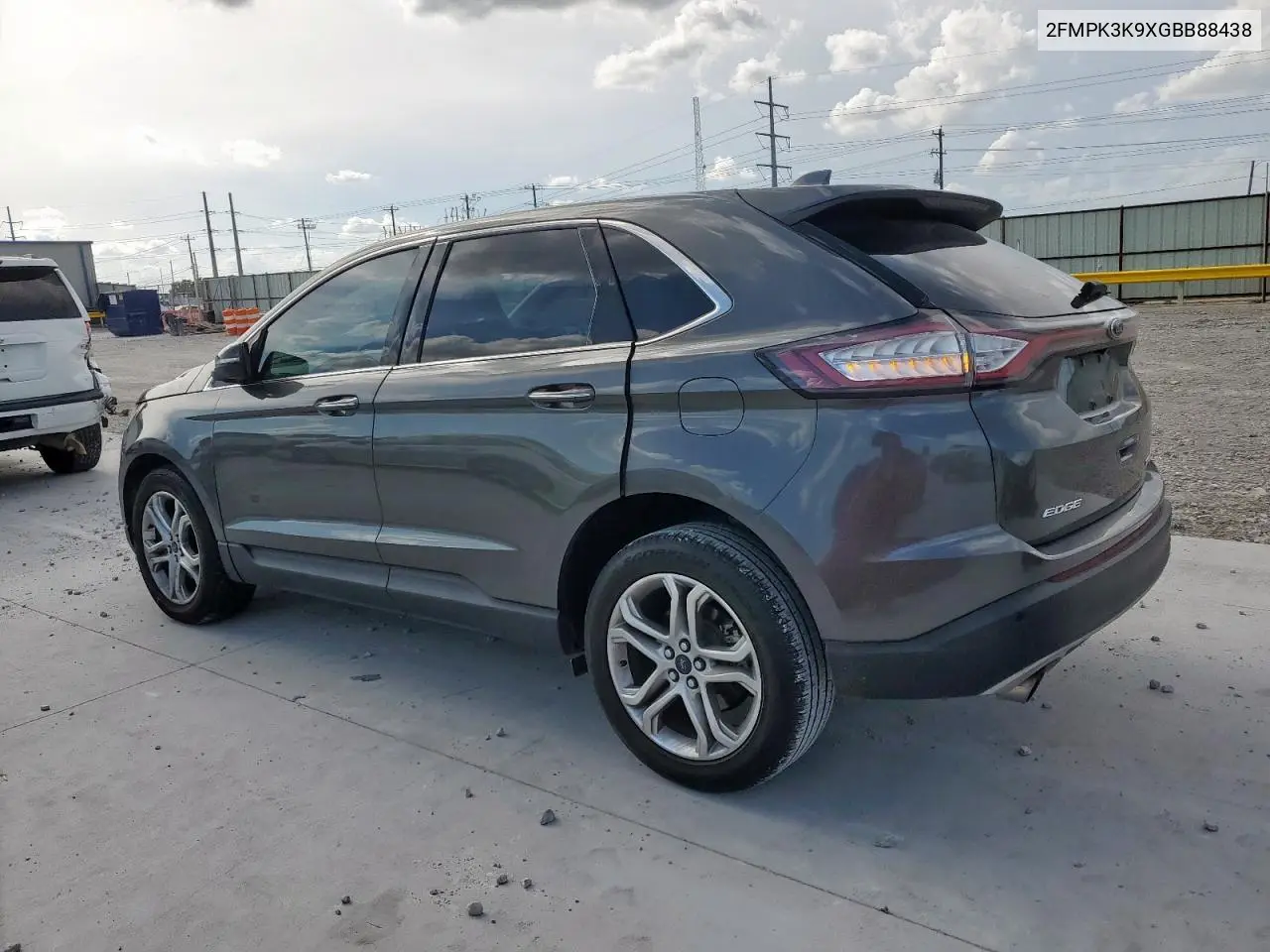 2016 Ford Edge Titanium VIN: 2FMPK3K9XGBB88438 Lot: 62934065