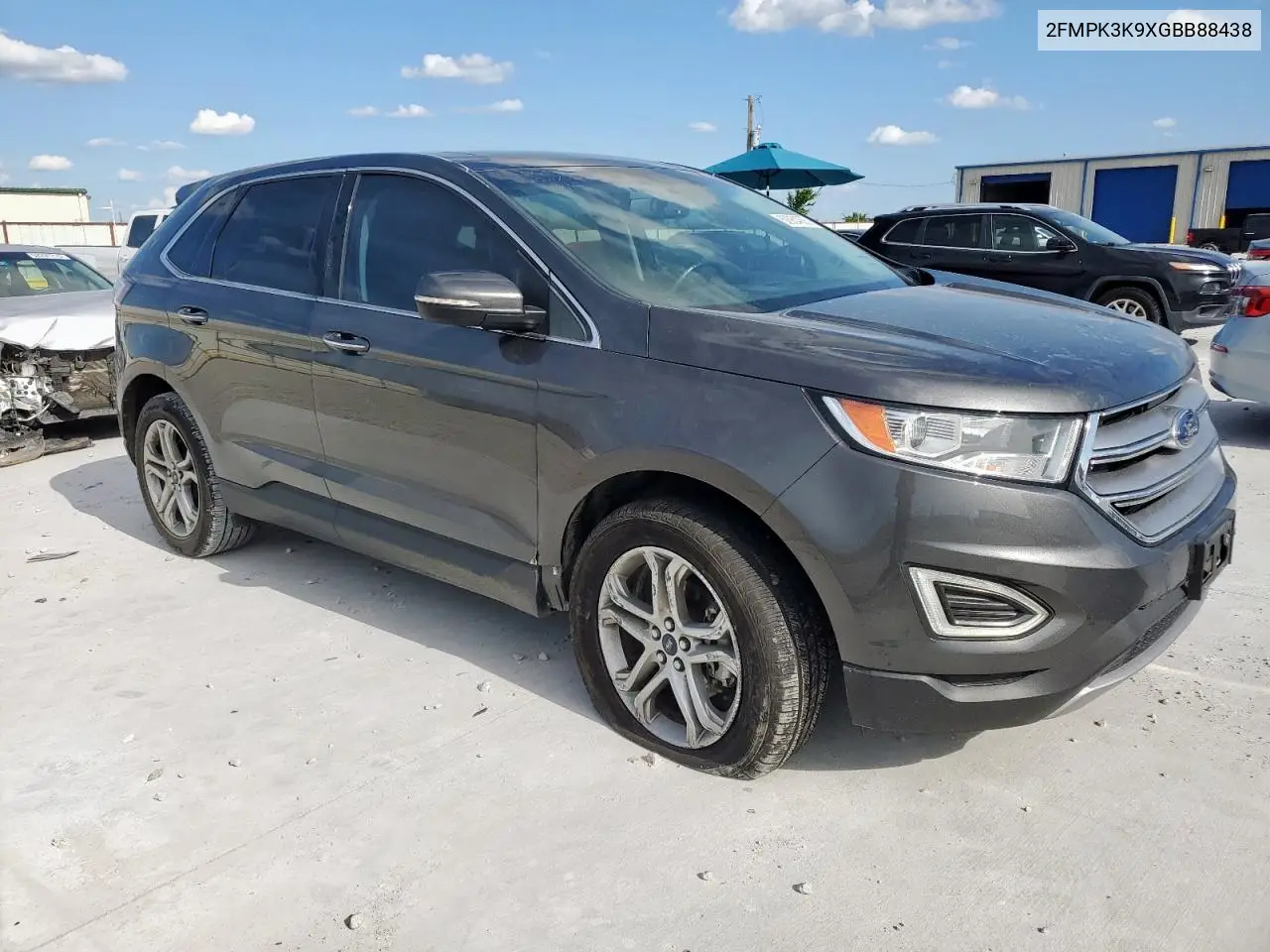 2016 Ford Edge Titanium VIN: 2FMPK3K9XGBB88438 Lot: 62934065