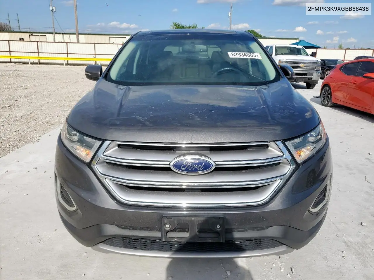 2016 Ford Edge Titanium VIN: 2FMPK3K9XGBB88438 Lot: 62934065