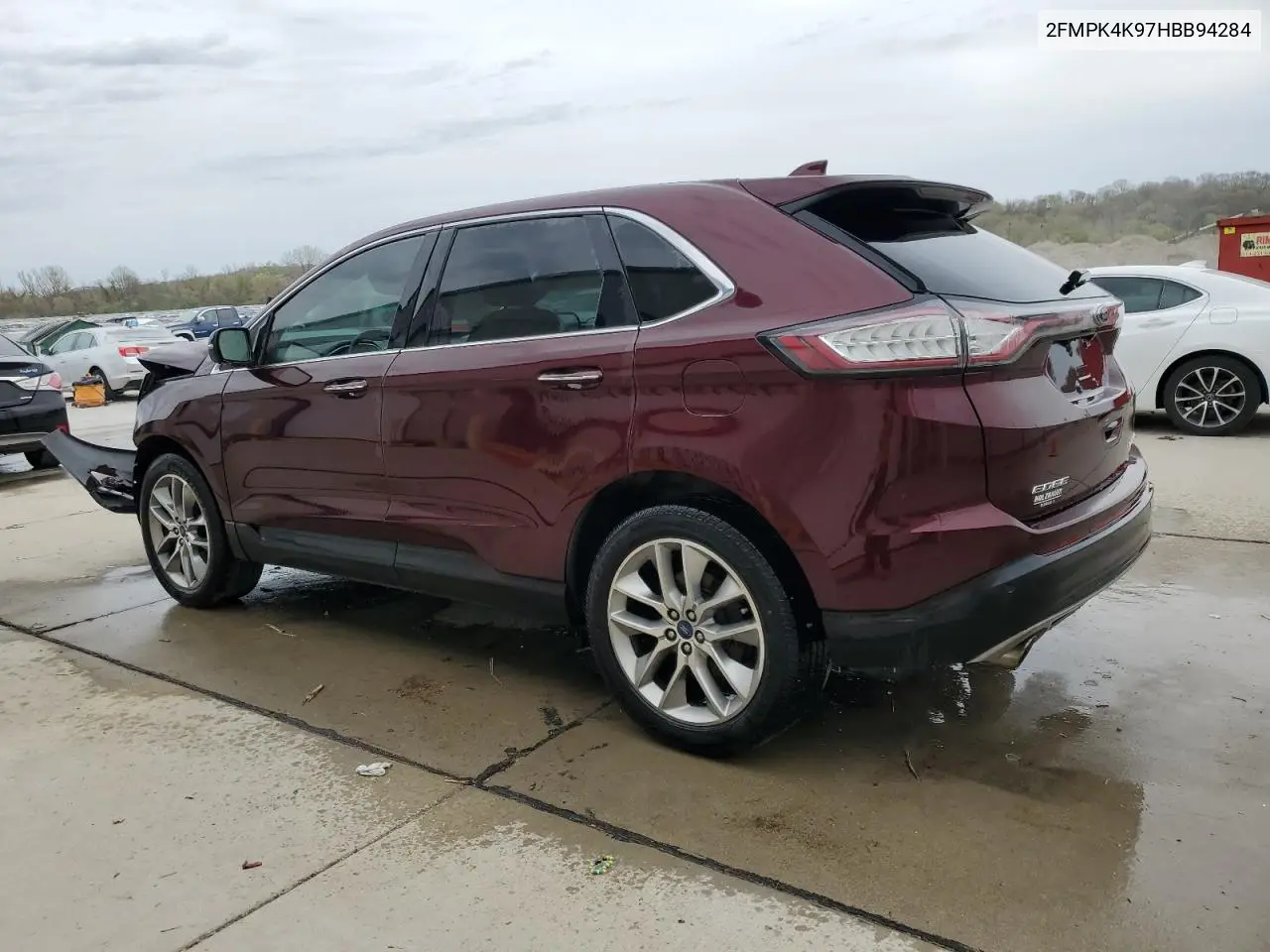 2017 Ford Edge Titanium VIN: 2FMPK4K97HBB94284 Lot: 52740555