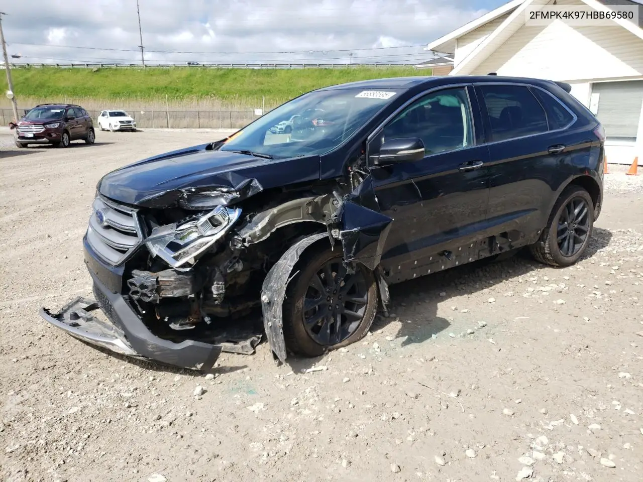 2017 Ford Edge Titanium VIN: 2FMPK4K97HBB69580 Lot: 56880595