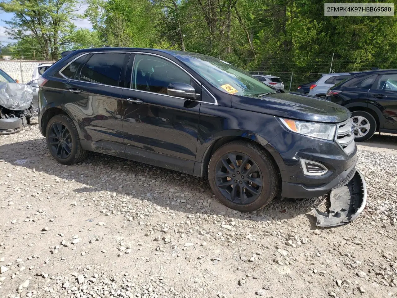 2017 Ford Edge Titanium VIN: 2FMPK4K97HBB69580 Lot: 56880595