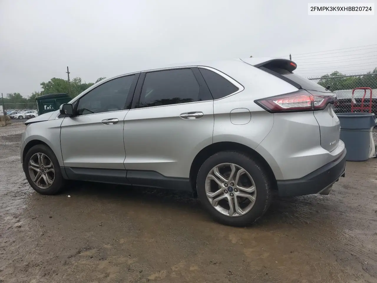 2017 Ford Edge Titanium VIN: 2FMPK3K9XHBB20724 Lot: 56957305