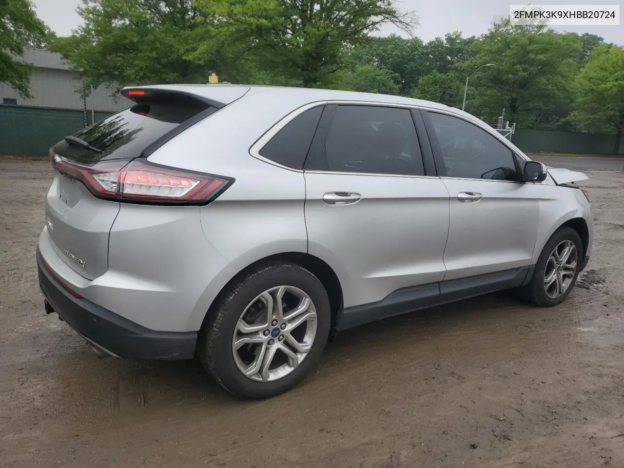 2017 Ford Edge Titanium VIN: 2FMPK3K9XHBB20724 Lot: 56957305