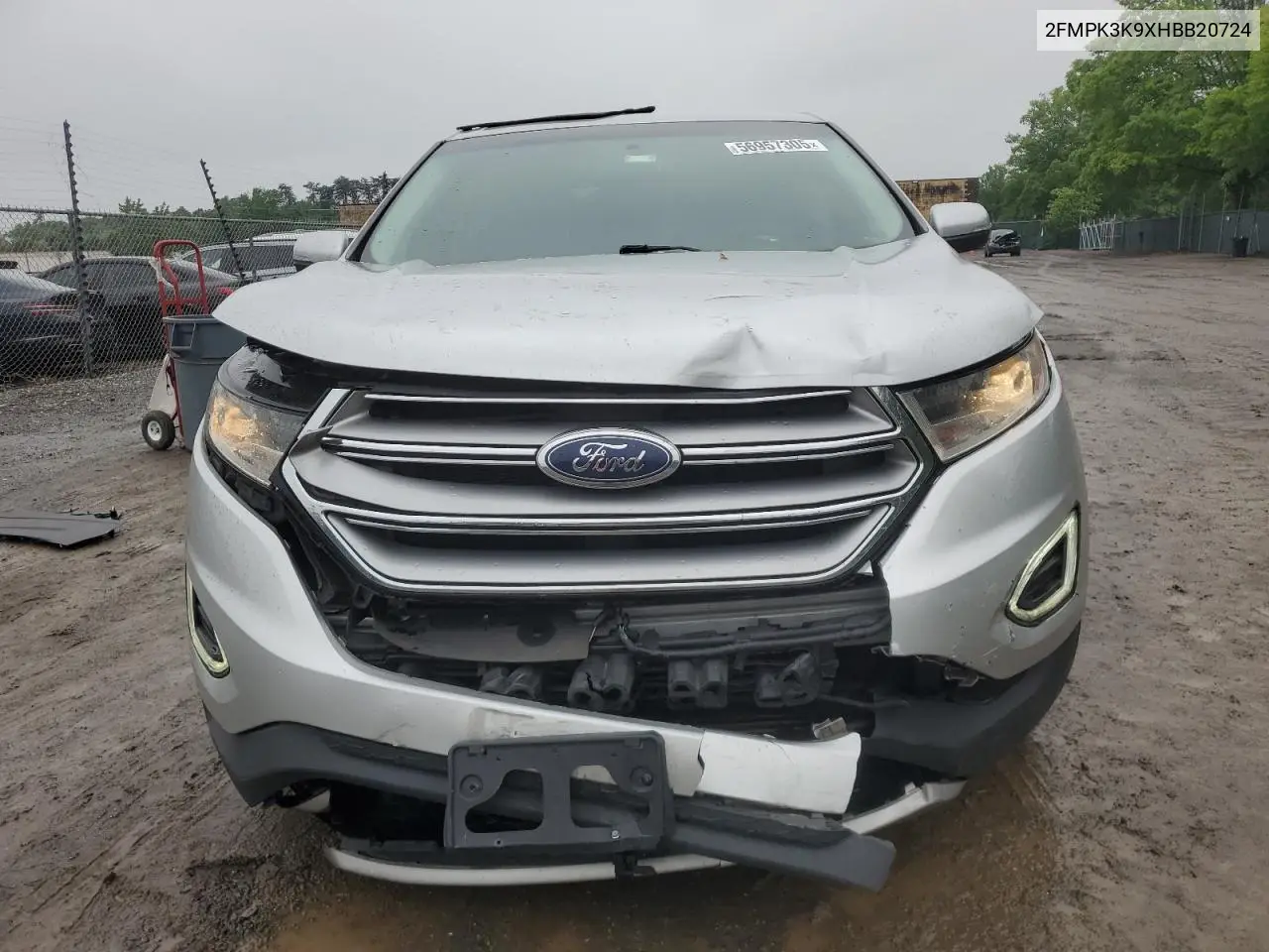 2017 Ford Edge Titanium VIN: 2FMPK3K9XHBB20724 Lot: 56957305