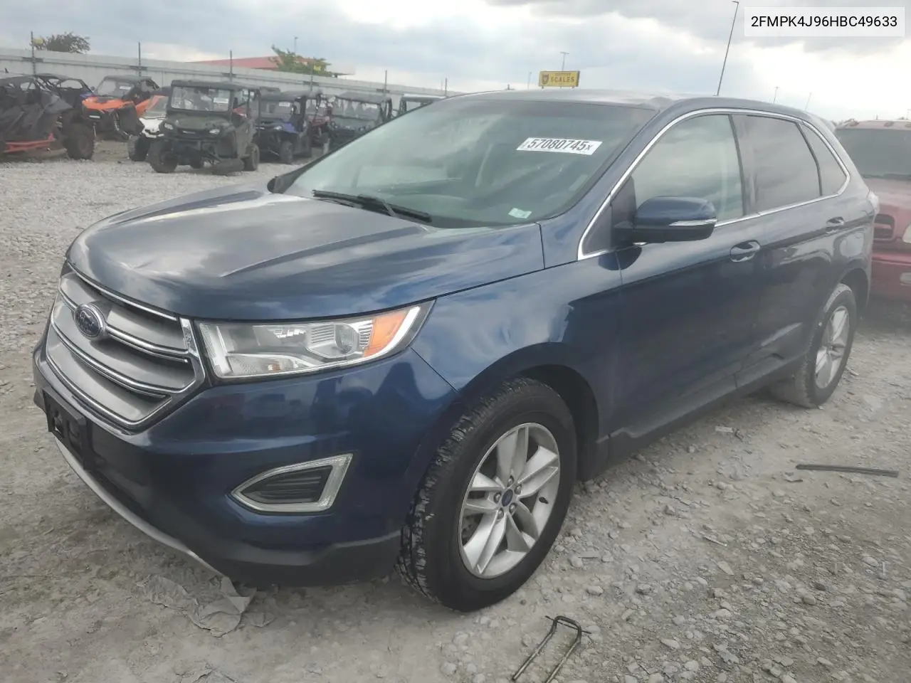 2017 Ford Edge Sel VIN: 2FMPK4J96HBC49633 Lot: 57080745