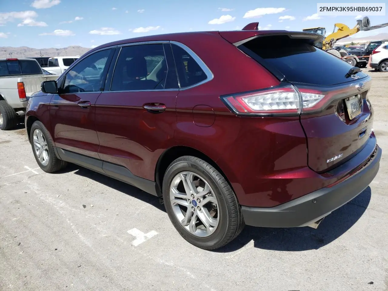 2017 Ford Edge Titanium VIN: 2FMPK3K95HBB69037 Lot: 57350005