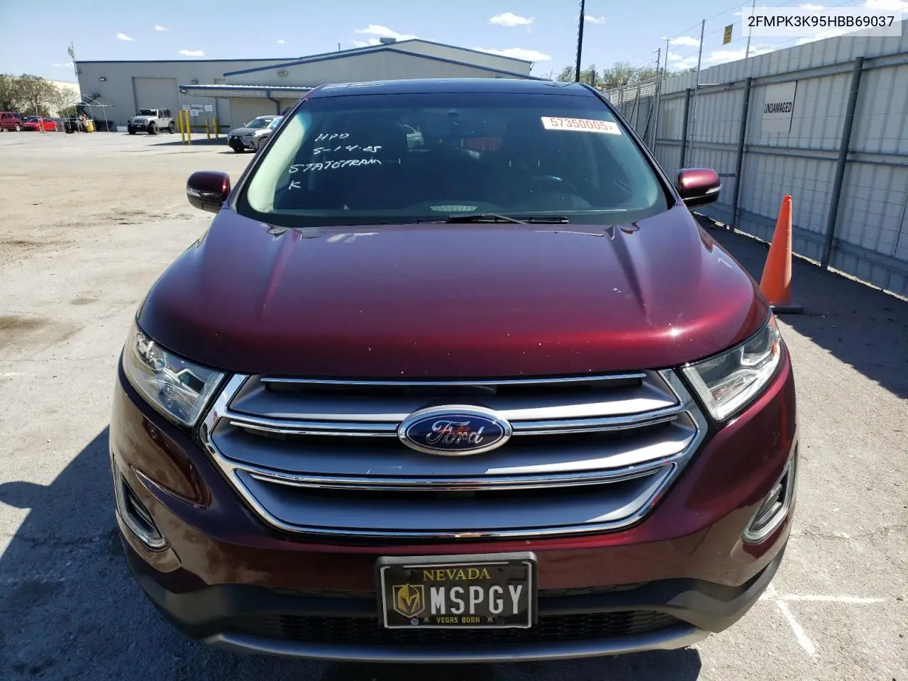 2017 Ford Edge Titanium VIN: 2FMPK3K95HBB69037 Lot: 57350005