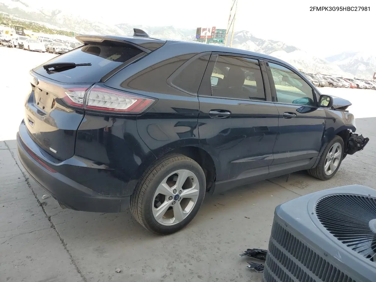 2017 Ford Edge Se VIN: 2FMPK3G95HBC27981 Lot: 61074595