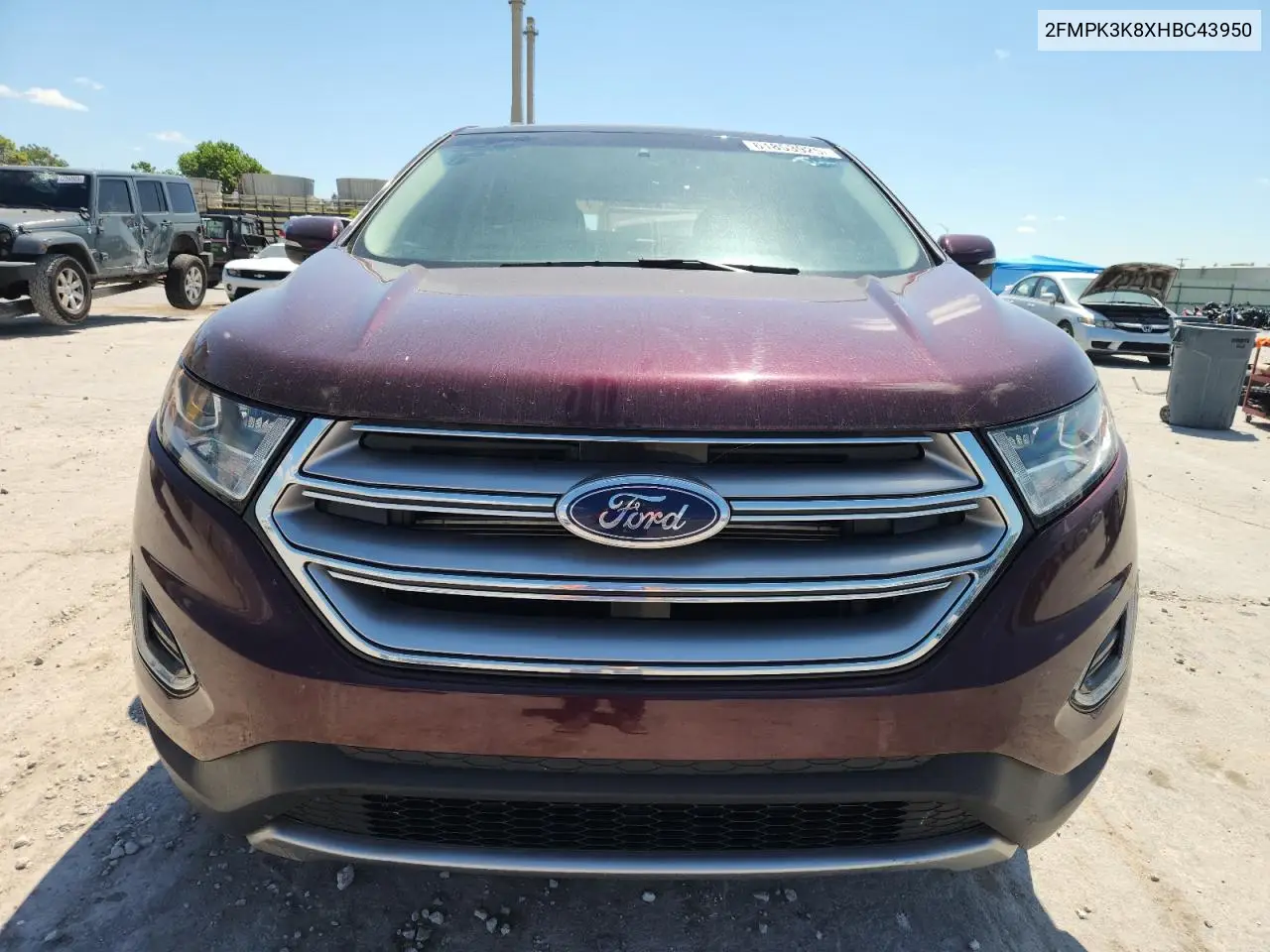 2017 Ford Edge Titanium VIN: 2FMPK3K8XHBC43950 Lot: 61853925