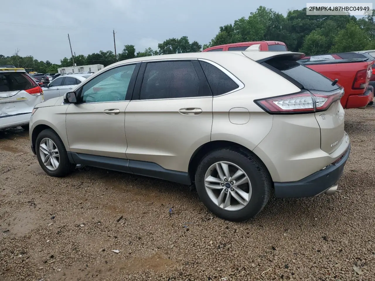 2017 Ford Edge Sel VIN: 2FMPK4J87HBC04949 Lot: 62100885