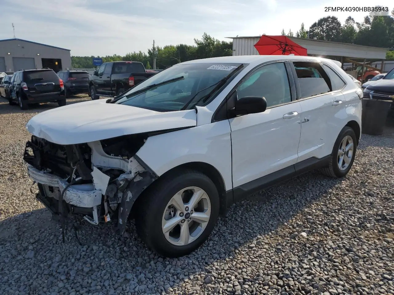 2017 Ford Edge Se VIN: 2FMPK4G90HBB35943 Lot: 62221725