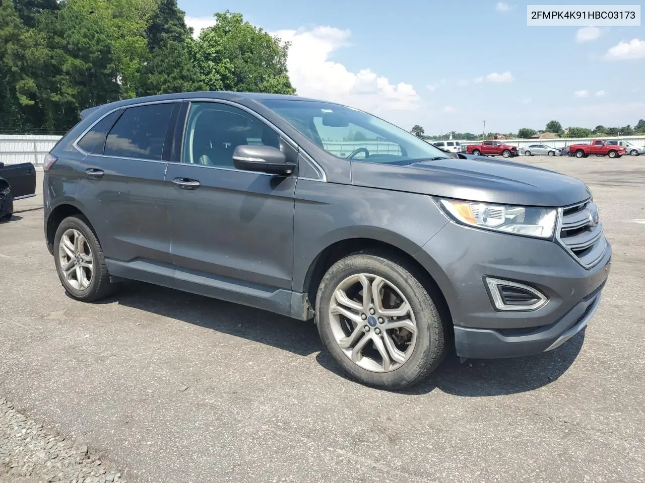 2017 Ford Edge Titanium VIN: 2FMPK4K91HBC03173 Lot: 62754225