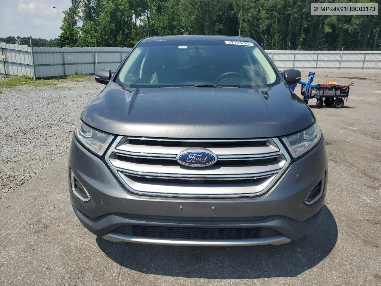 2017 Ford Edge Titanium VIN: 2FMPK4K91HBC03173 Lot: 62754225