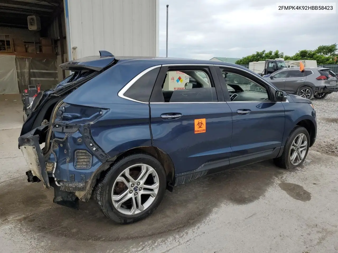 2017 Ford Edge Titanium VIN: 2FMPK4K92HBB58423 Lot: 62979685