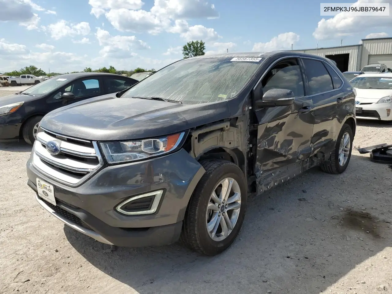 2018 Ford Edge Sel VIN: 2FMPK3J96JBB79647 Lot: 56567355