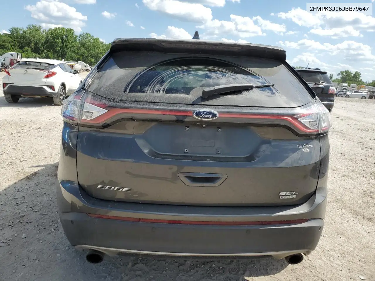 2018 Ford Edge Sel VIN: 2FMPK3J96JBB79647 Lot: 56567355