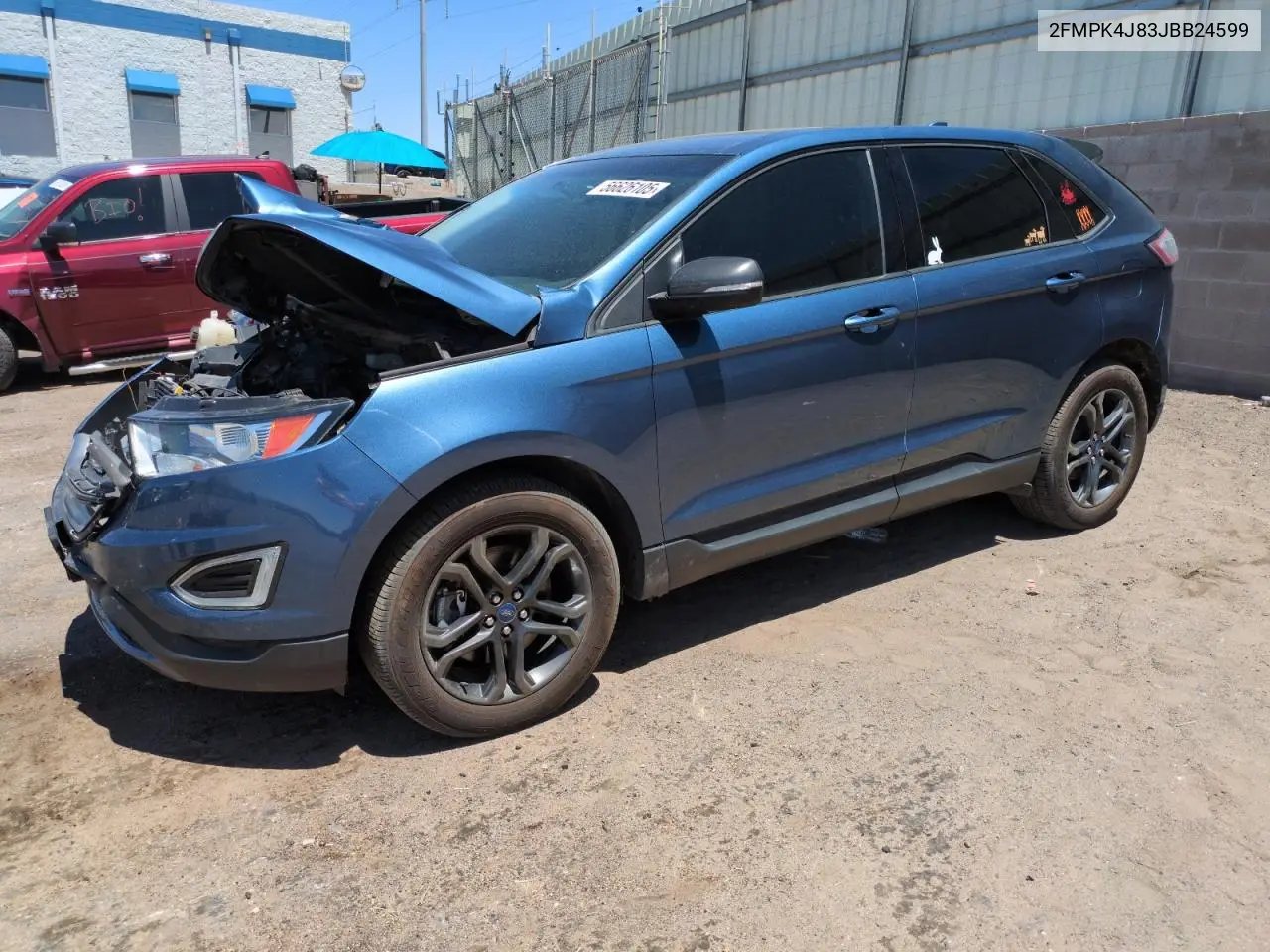 2018 Ford Edge Sel VIN: 2FMPK4J83JBB24599 Lot: 56626105
