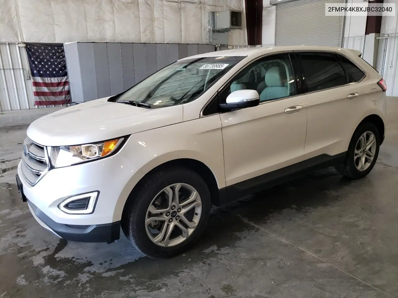 2018 Ford Edge Titanium VIN: 2FMPK4K8XJBC32040 Lot: 56739985