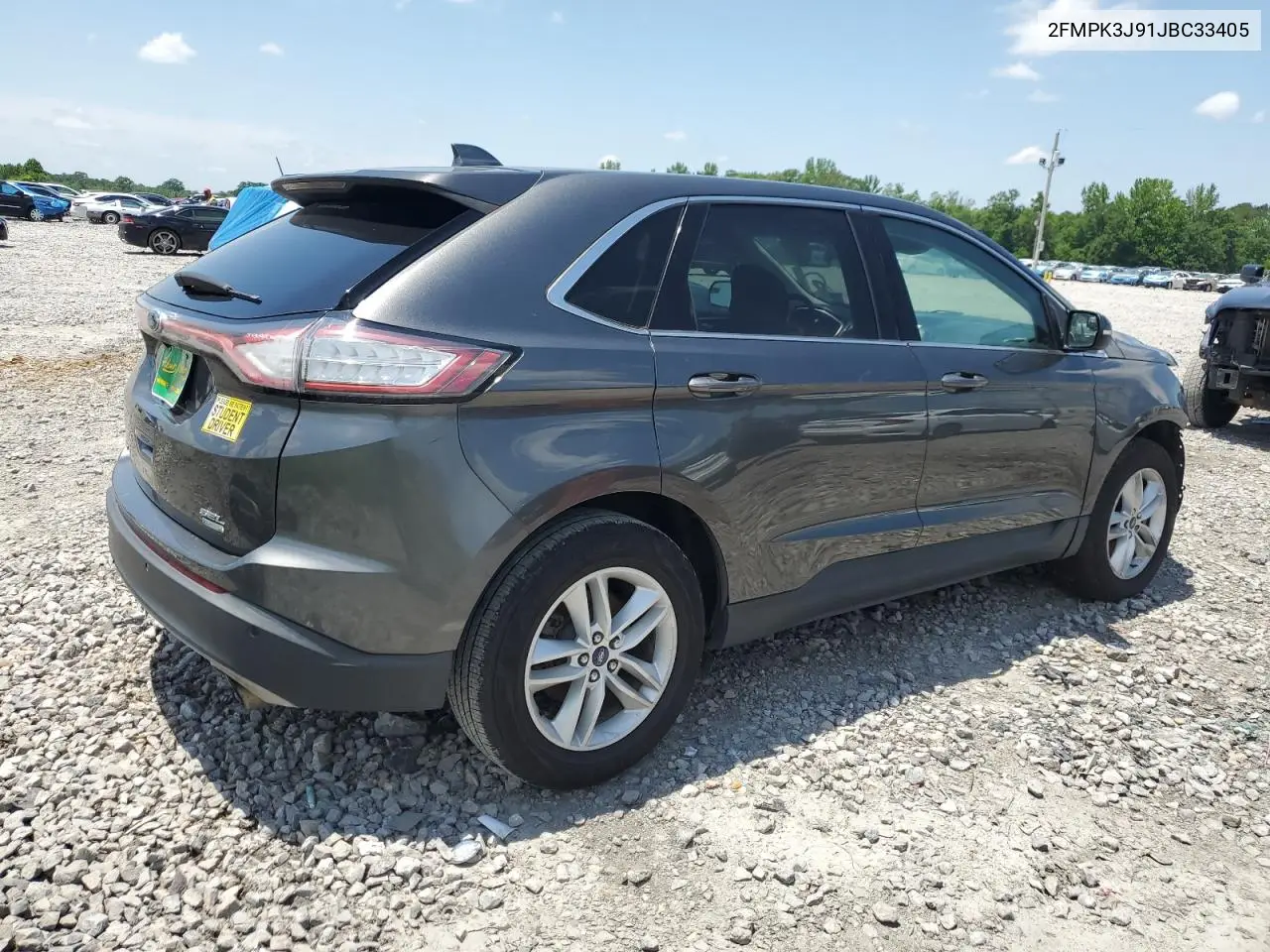 2018 Ford Edge Sel VIN: 2FMPK3J91JBC33405 Lot: 57083815