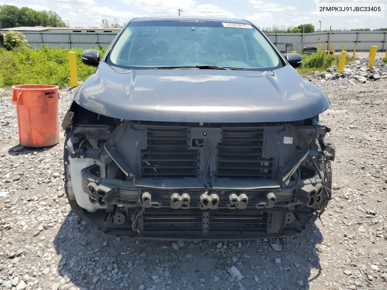 2018 Ford Edge Sel VIN: 2FMPK3J91JBC33405 Lot: 57083815