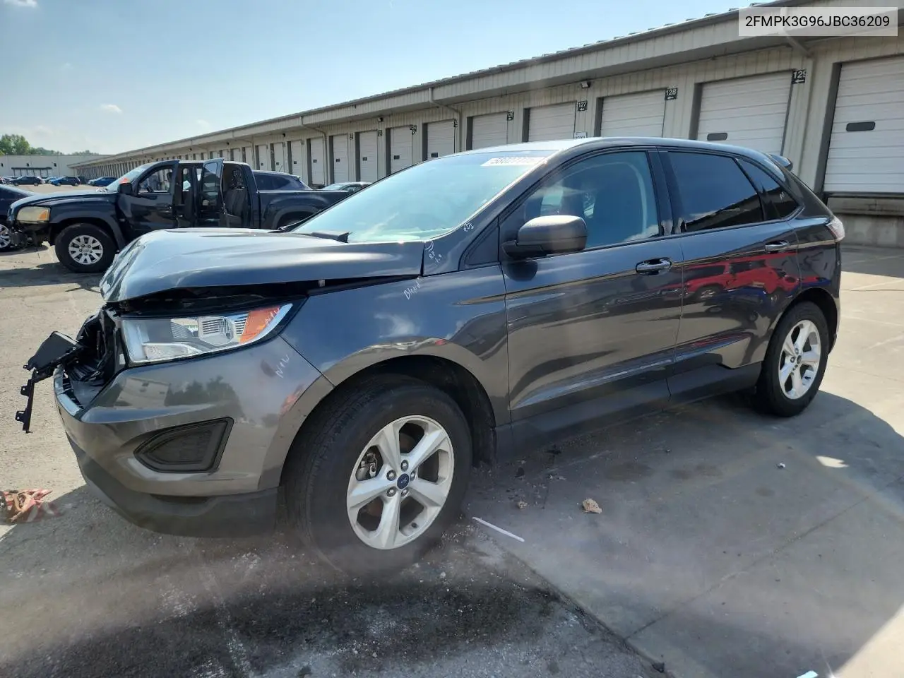 2018 Ford Edge Se VIN: 2FMPK3G96JBC36209 Lot: 58027775