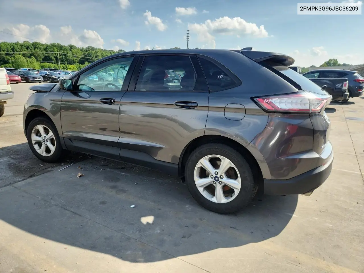 2018 Ford Edge Se VIN: 2FMPK3G96JBC36209 Lot: 58027775
