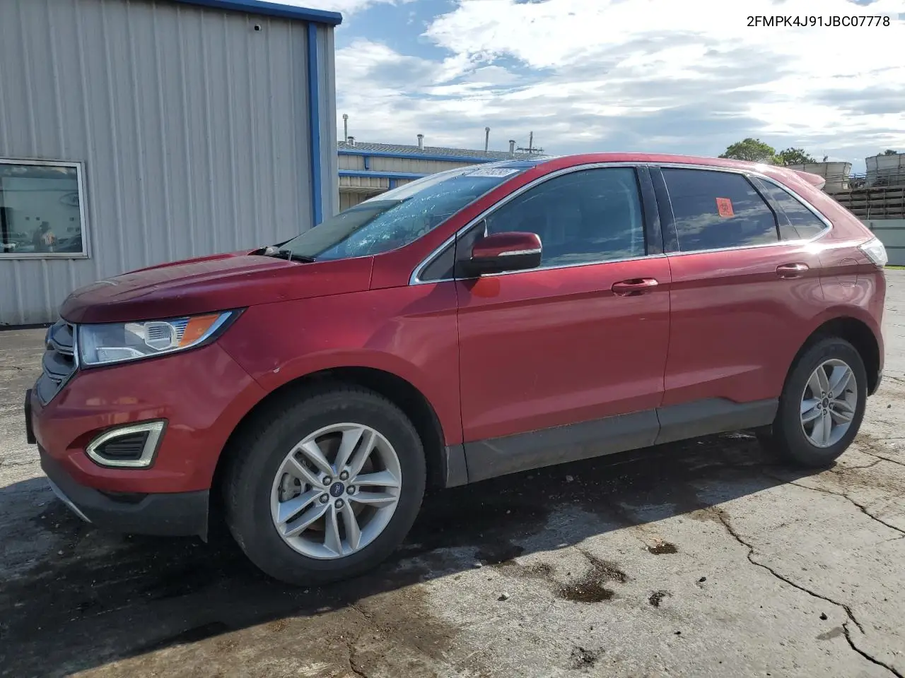2018 Ford Edge Sel VIN: 2FMPK4J91JBC07778 Lot: 62349295